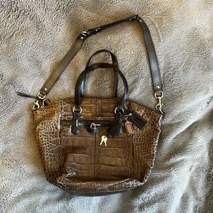 COACH  17851 Tote Bag Embossed 2WAY Leather